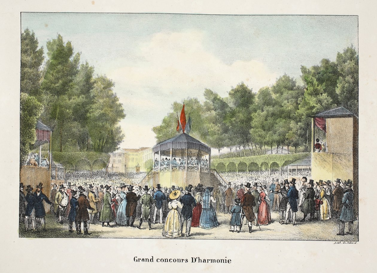 Grand Concours Dharmonie, n. 1895 (photochrom) tekijältä Belgian School