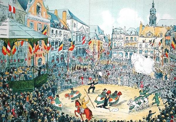 "Lumecon" Monsissa (väri litho) tekijältä Belgian School