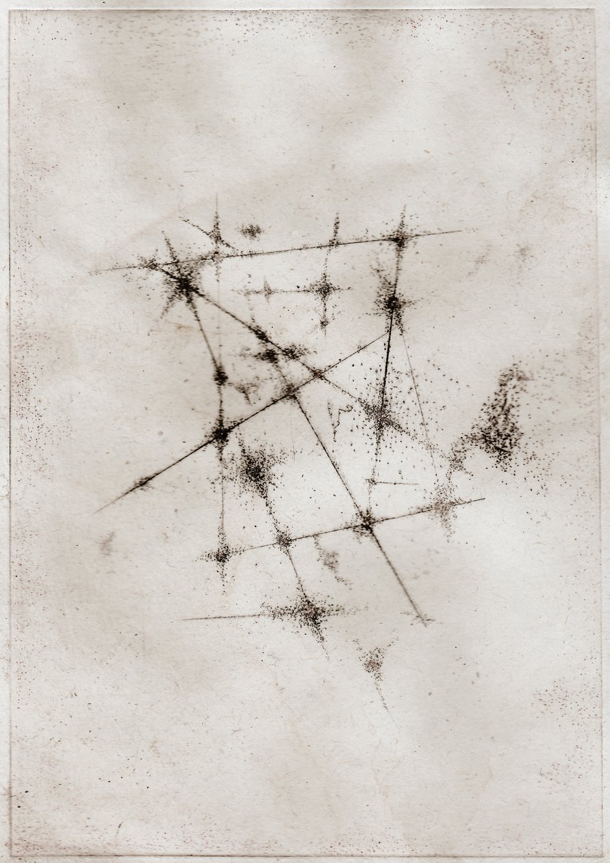 Nebula, 2018 (Kipsipiirto paperille) tekijältä Bella Larsson