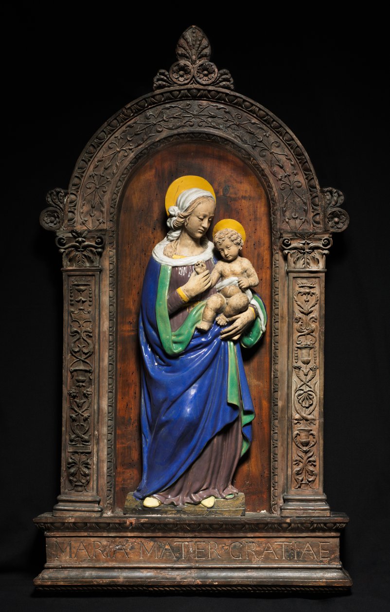Neitsyt ja lapsi, 1500-1510. tekijältä Benedetto Buglioni