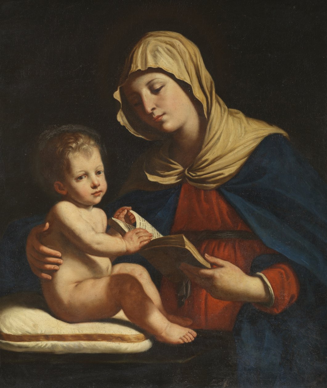 Neitsyt ja lapsi, n. 1655–1660 tekijältä Benedetto the Younger Gennari