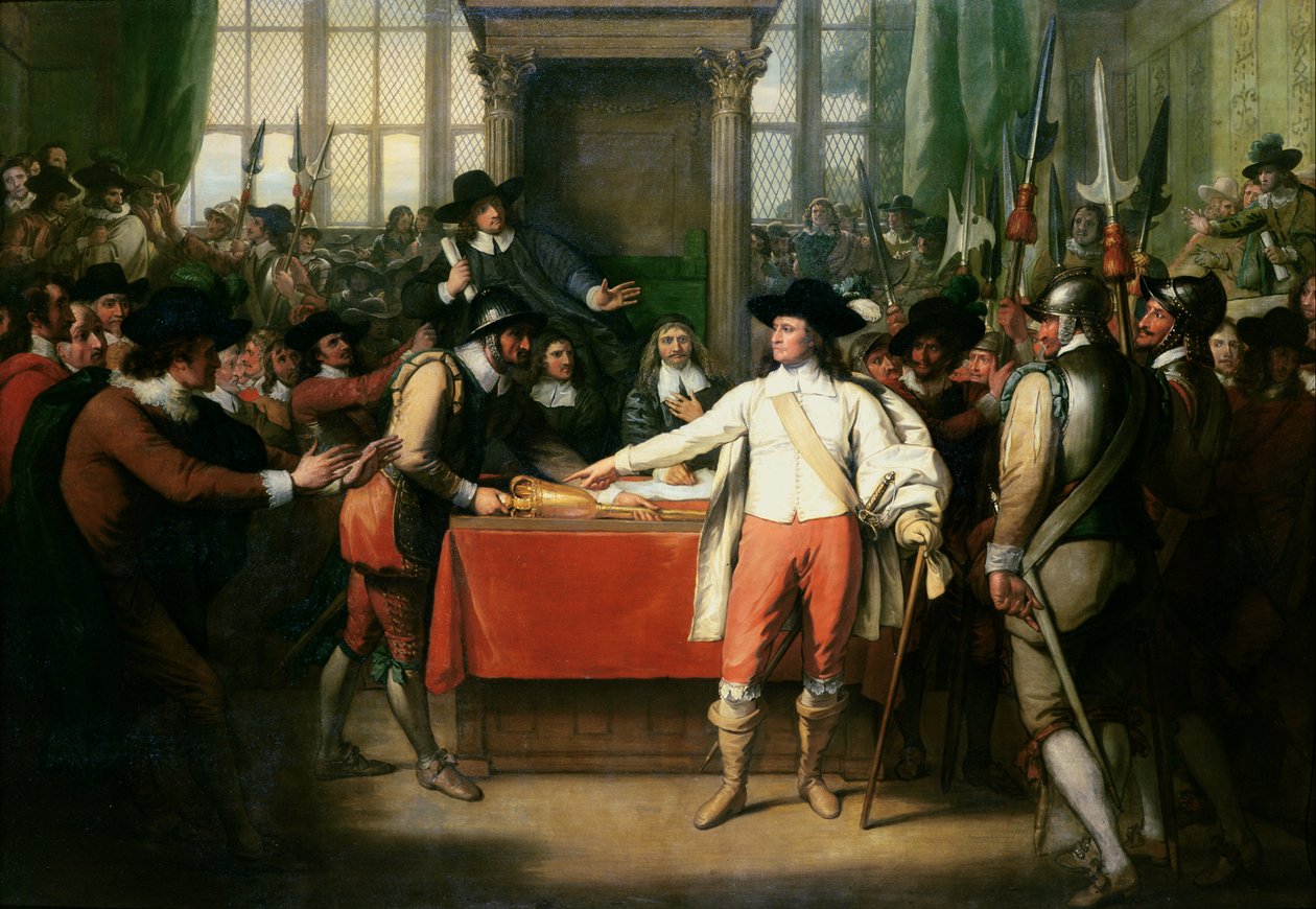 Cromwell hajottaa pitkän parlamentin tekijältä Benjamin West
