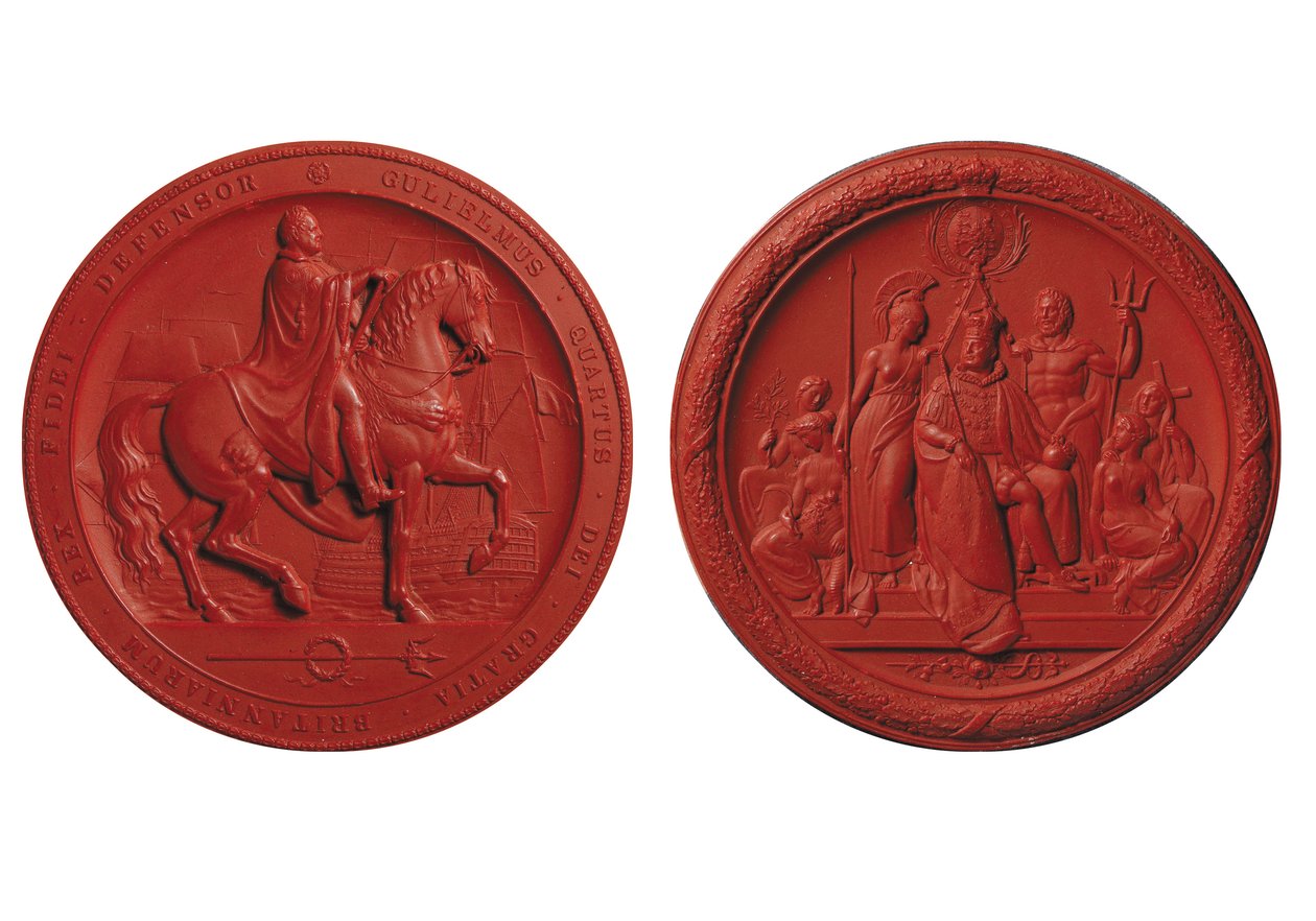 William IV:n suuri sinetti, n. 1831 (vaha) tekijältä Benjamin Wyon