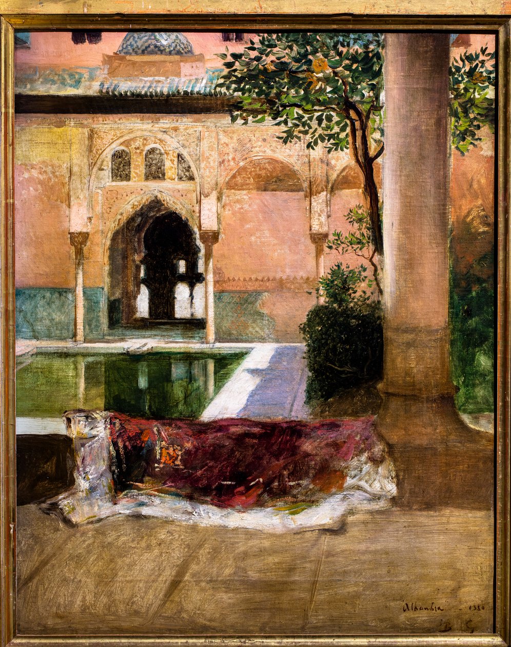 Alhambran sisäpiha tekijältä Benjamin Constant