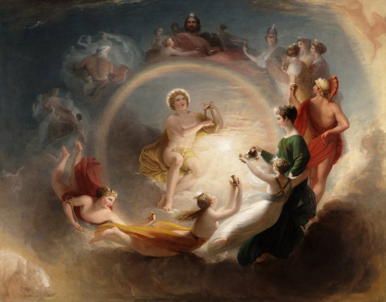Apollon lumous tekijältä Benjamin West