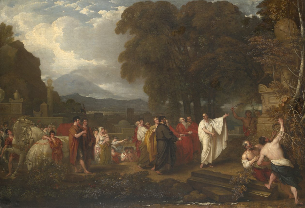 Cicero löytää Arkhimedeen haudan, 1804 tekijältä Benjamin West