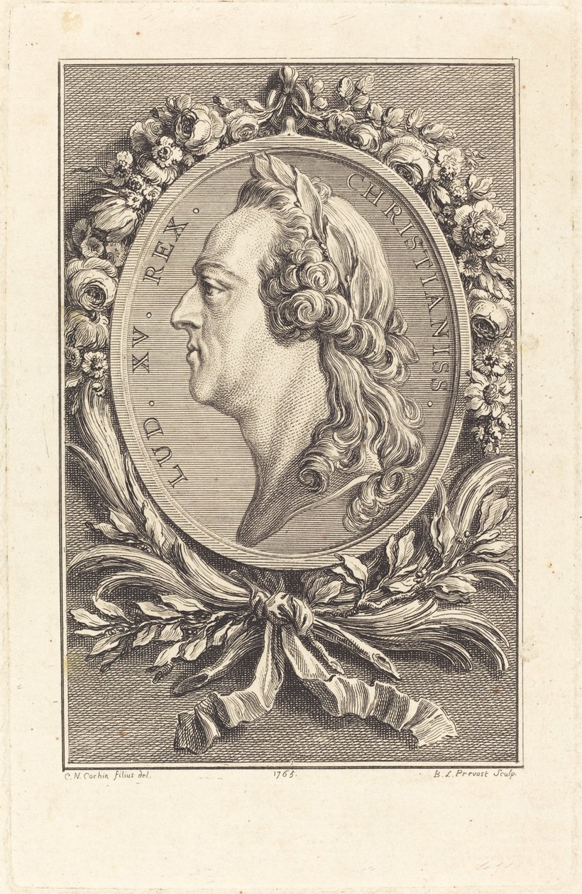 Ludvig XV, 1765. tekijältä Benoit Louis Prevost