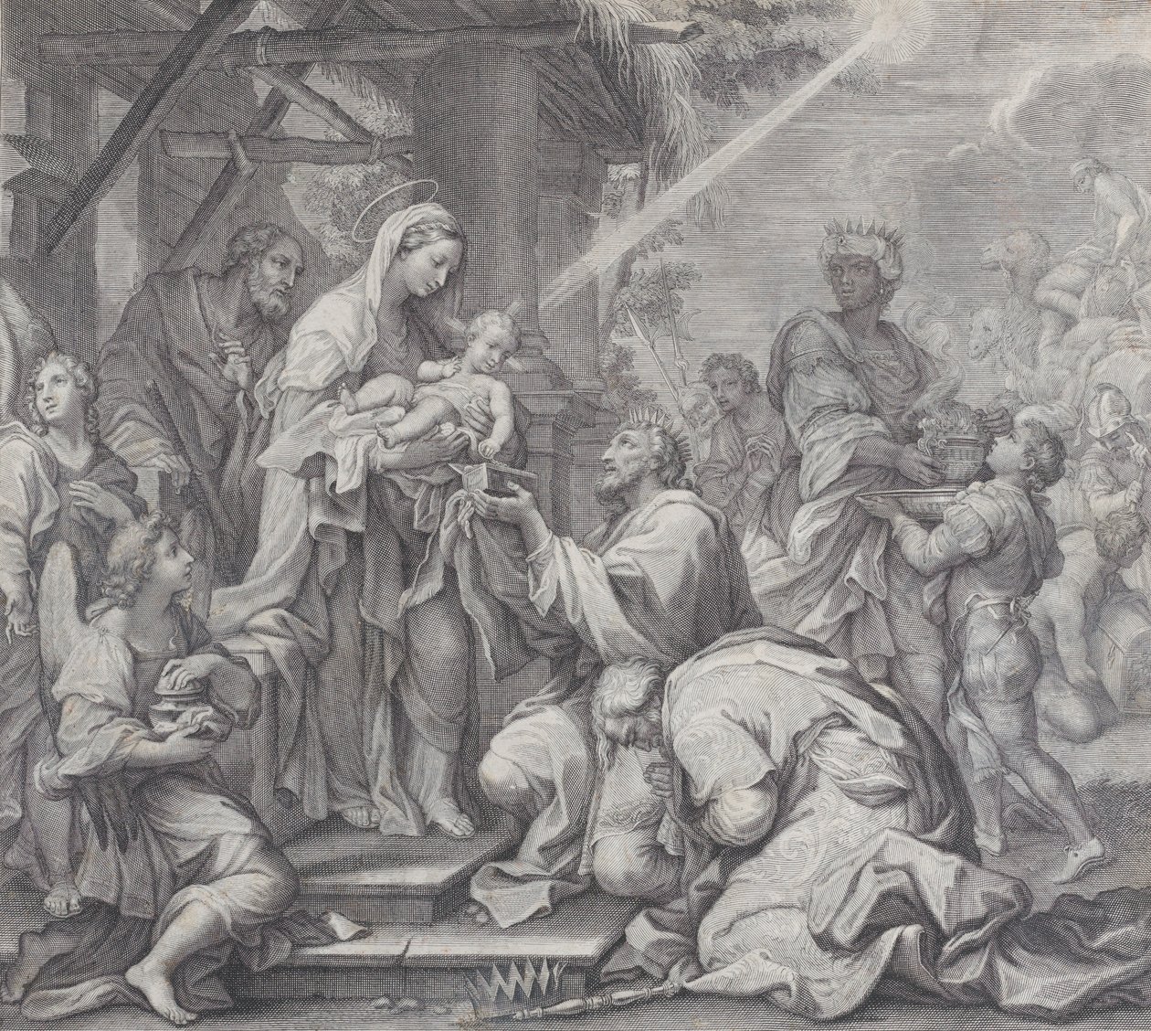 Maagien palvonta, 1714-24. tekijältä Benoît Farjat
