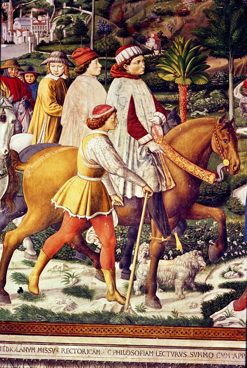 Pyhän Augustinuksen elämä (yksityiskohta) tekijältä Benozzo di Lese di Sandro Gozzoli