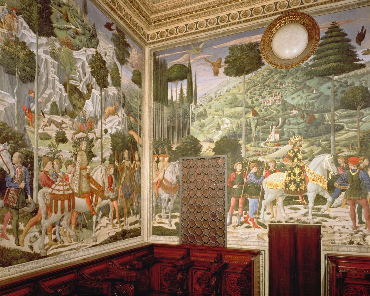 Maagien kulkue, 1459-60 tekijältä Benozzo di Lese di Sandro Gozzoli