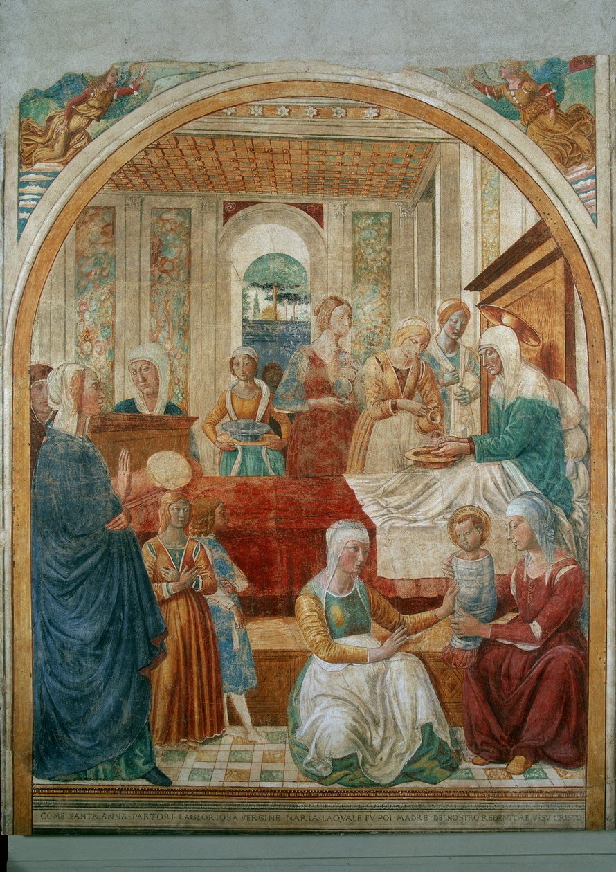 Neitsyen syntymä tekijältä Benozzo di Lese di Sandro Gozzoli