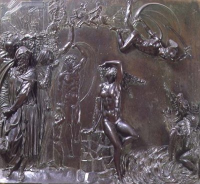 Perseus pelastaa Andromedan (pronssi) tekijältä Benvenuto Cellini