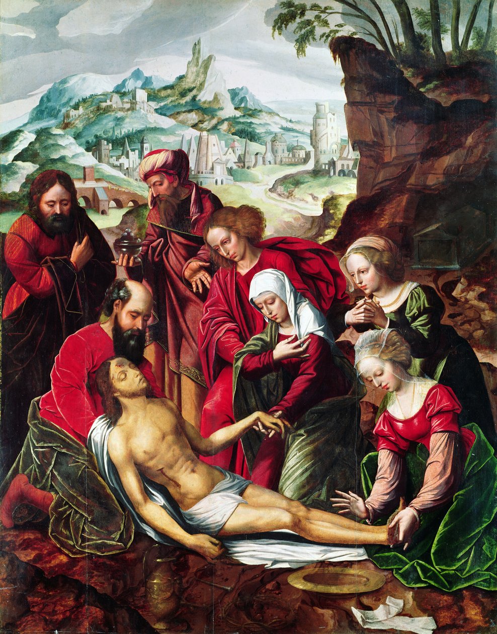 Deposition, 16. vuosisata tekijältä Bernard van Orley