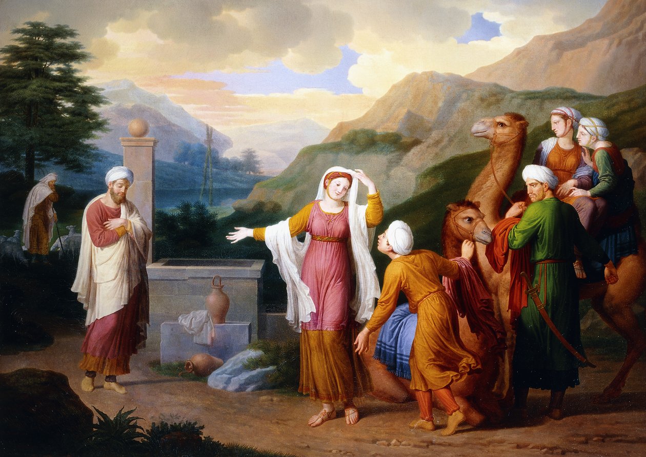 Rebecca kaivolla, 1824 tekijältä Bernard Duvivier