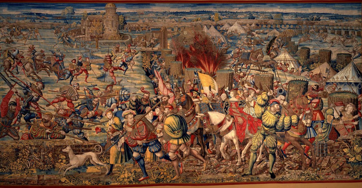 Pavian taistelu, noin 1530. tekijältä Bernard van Orley
