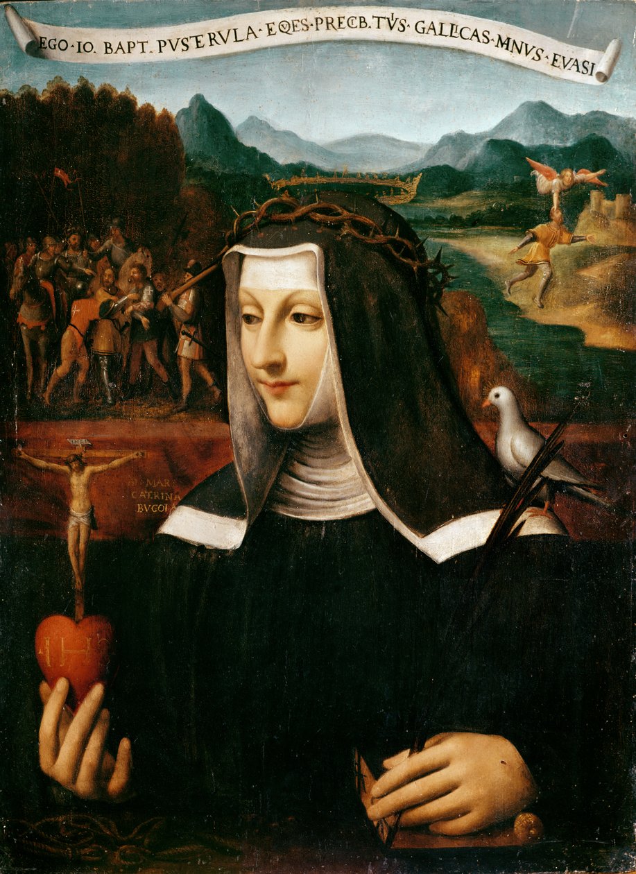 Ex Voto omistettu Pyhälle Katariinalle Sienalaiselle (1347-80) tekijältä Bernardino Luini