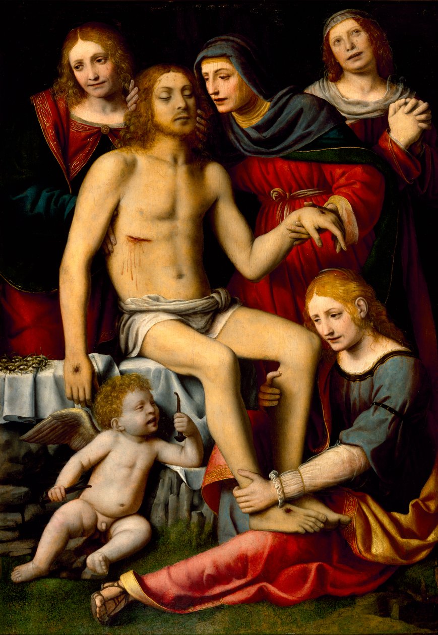 Valitusvirsi kuolleen Kristuksen yli, n.1512-20. tekijältä Bernardino Luini