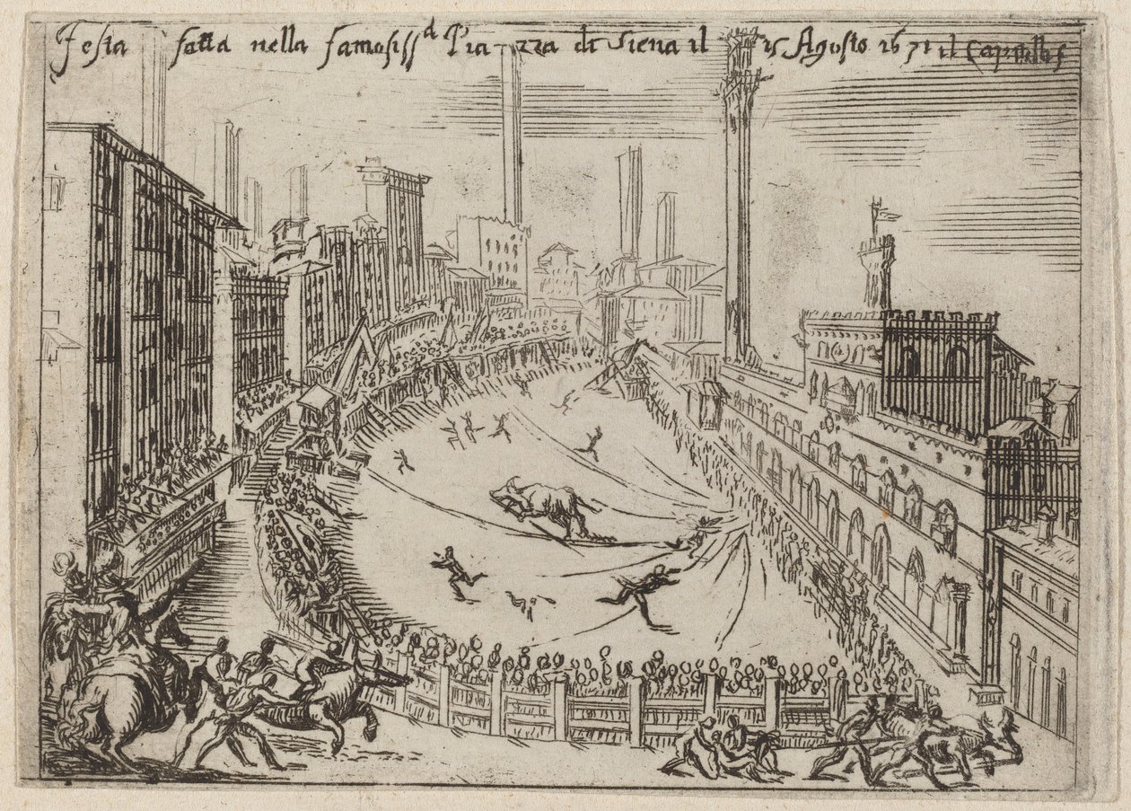 Piazza, Siena tekijältä Bernardino Capitelli