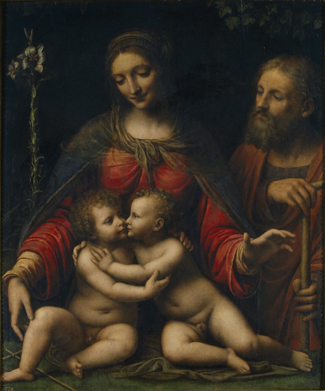 Pyhä perhe Johannes Kastajan kanssa tekijältä Bernardino Luini