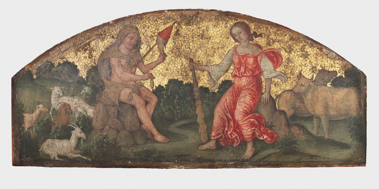 Hercules ja Omphale, n. 1509. tekijältä Bernardino Pinturicchio