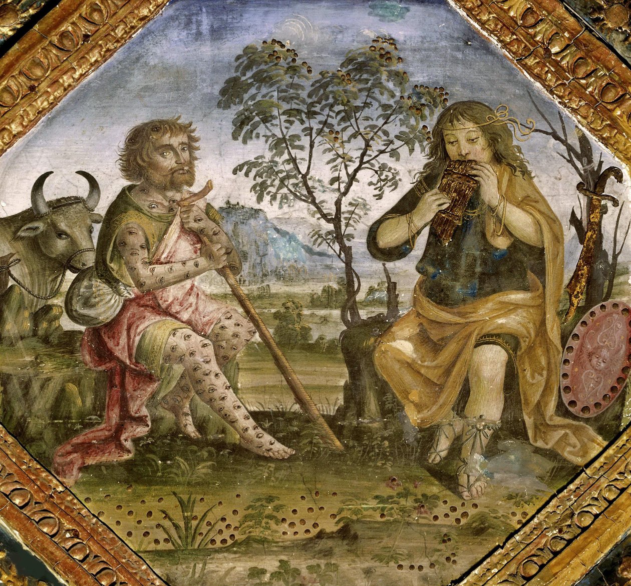 Mercury, Argus ja Io, 1492-1494. tekijältä Bernardino Pinturicchio