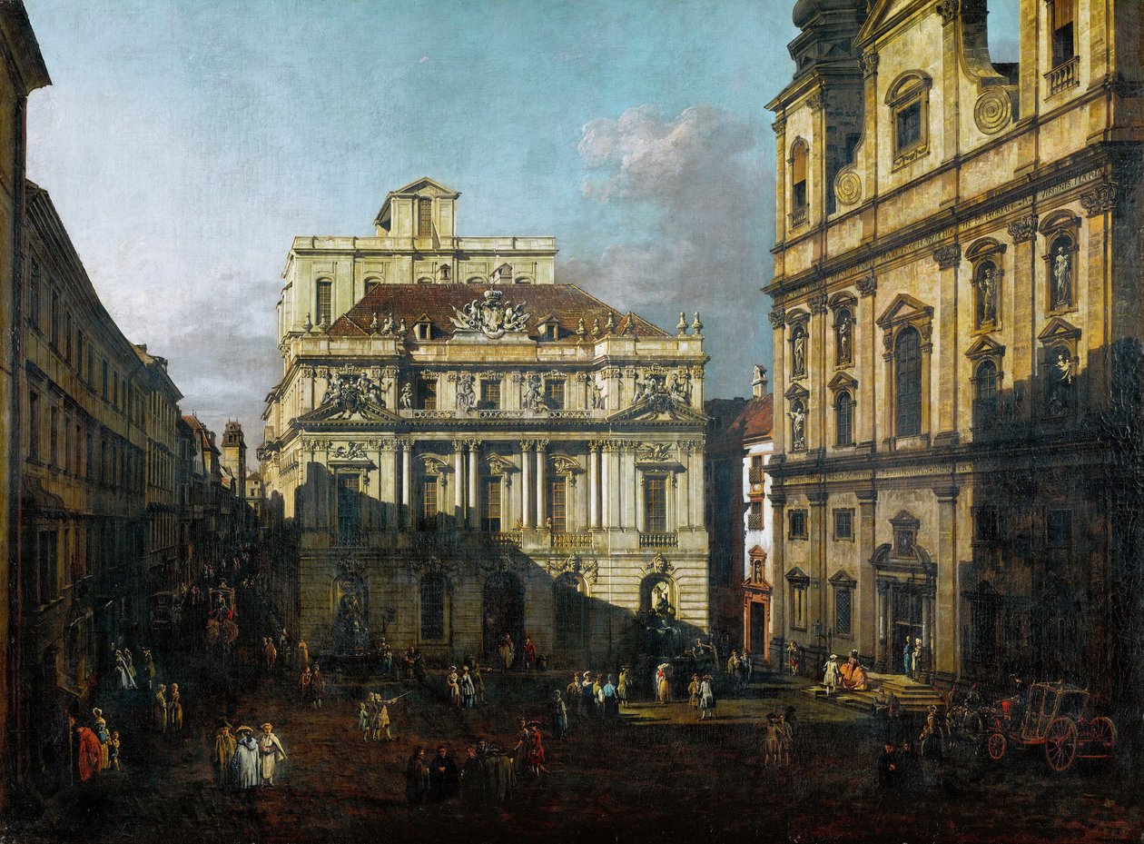Platz vor der Universität tekijältä Bernardo Bellotto