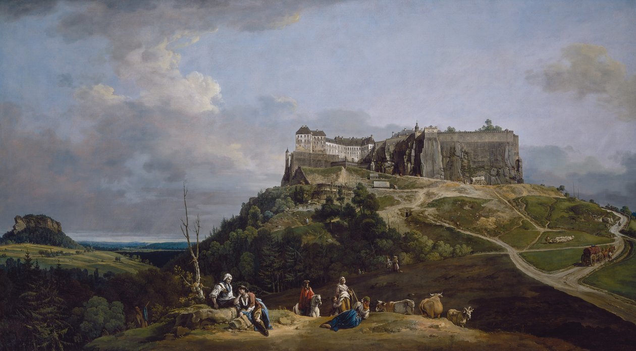Königsteinin linnoitus, 1756-1758. tekijältä Bernardo Bellotto
