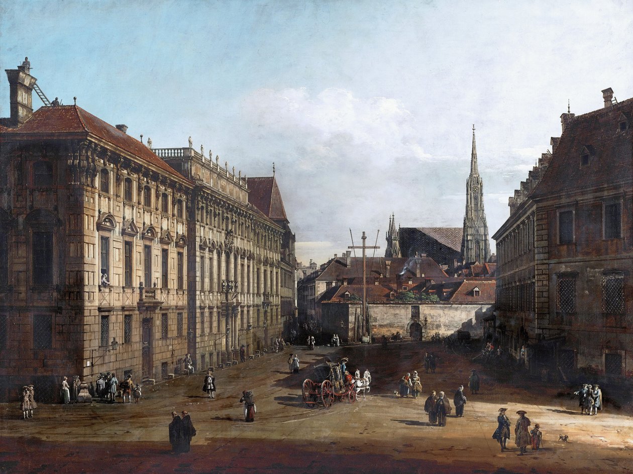 Lobkowitzplatz Wienissä tekijältä Bernardo Bellotto