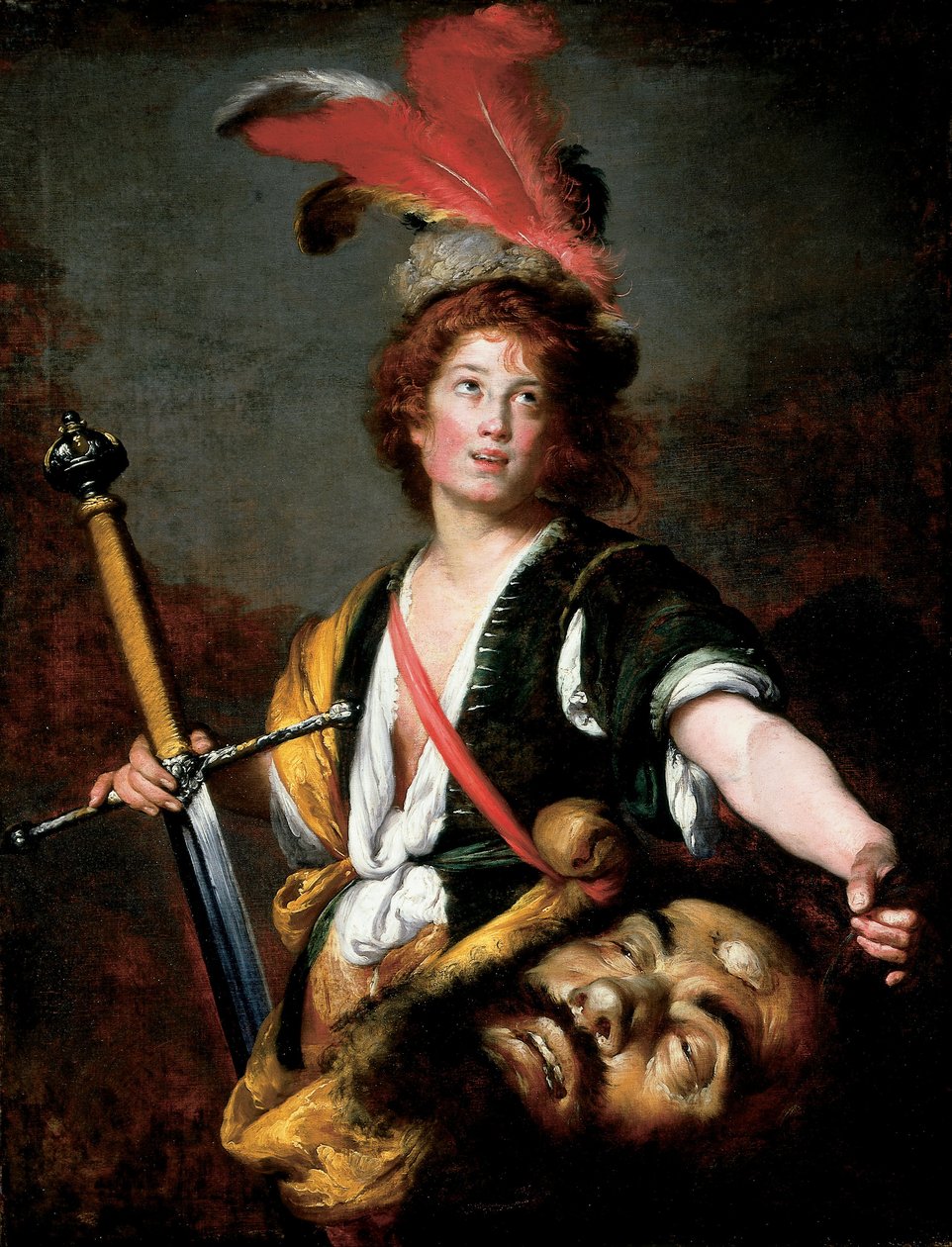 Daavid ja Goljatin pää tekijältä Bernardo Strozzi