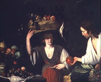 Hedelmäkauppias tekijältä Bernardo Strozzi