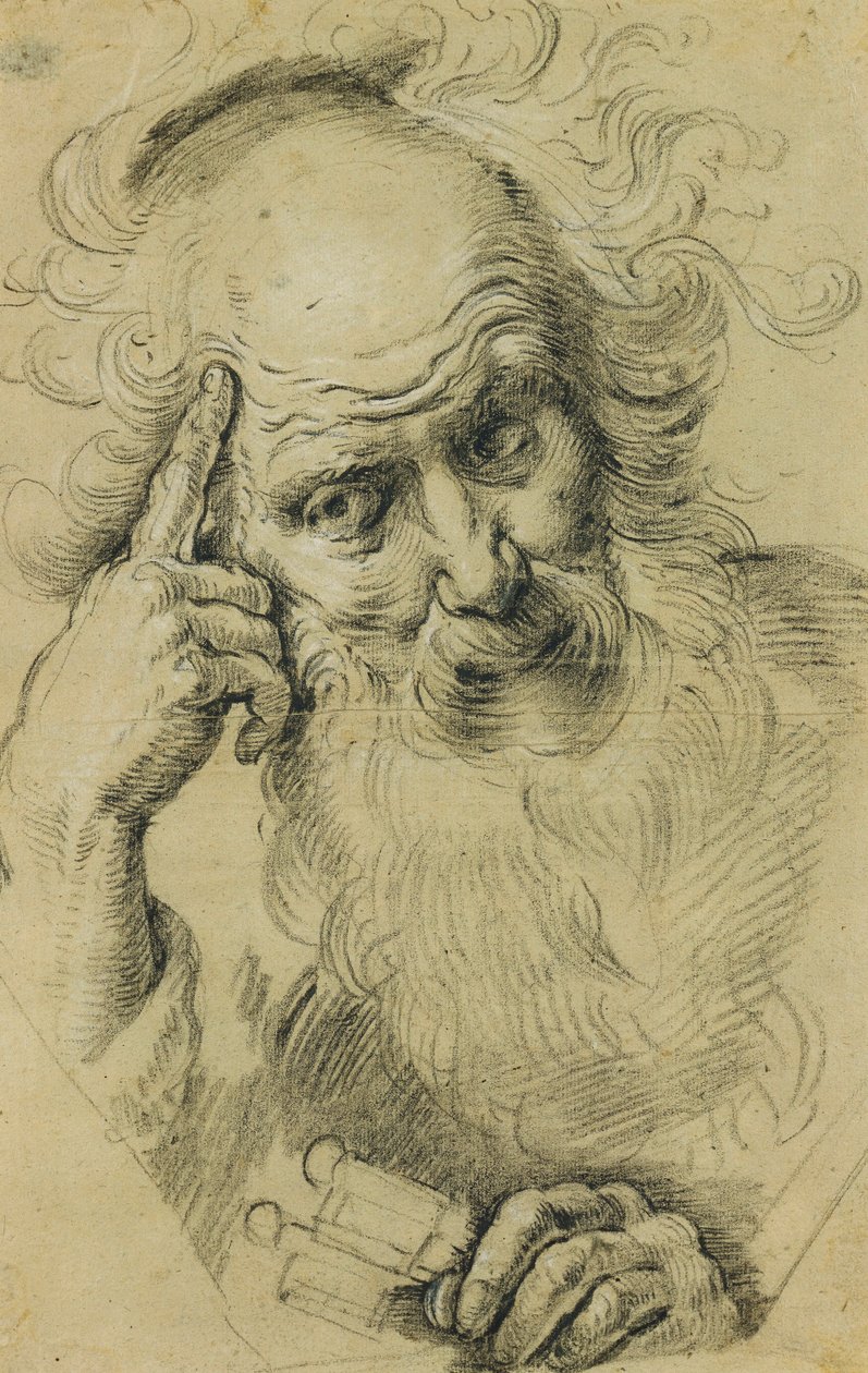 Pyhä Pietari meditoi; Saint Pierre Meditant, tekijältä Bernardo Strozzi