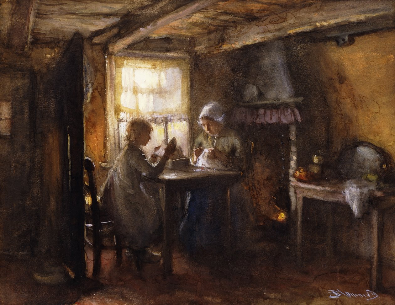 Hiljainen iltapäivä, tekijältä Bernardus Johannes Blommers or Bloomers