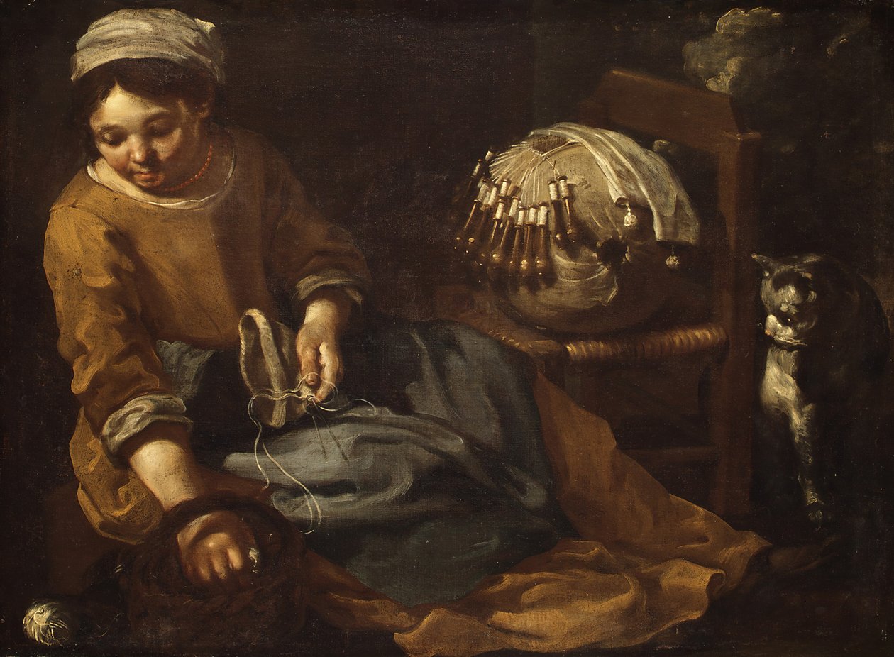 Lacemaker, n. 1665. tekijältä Bernhard Keil
