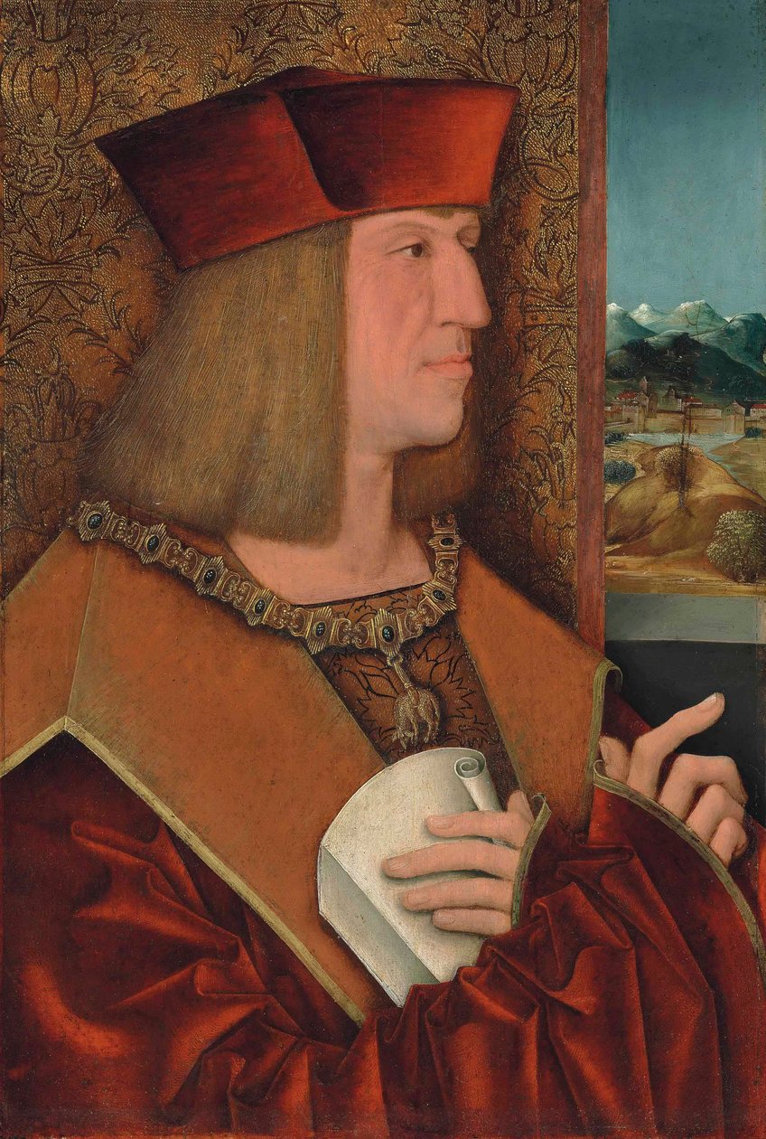 Maximilian I:n muotokuva tekijältä Bernhard Strigel