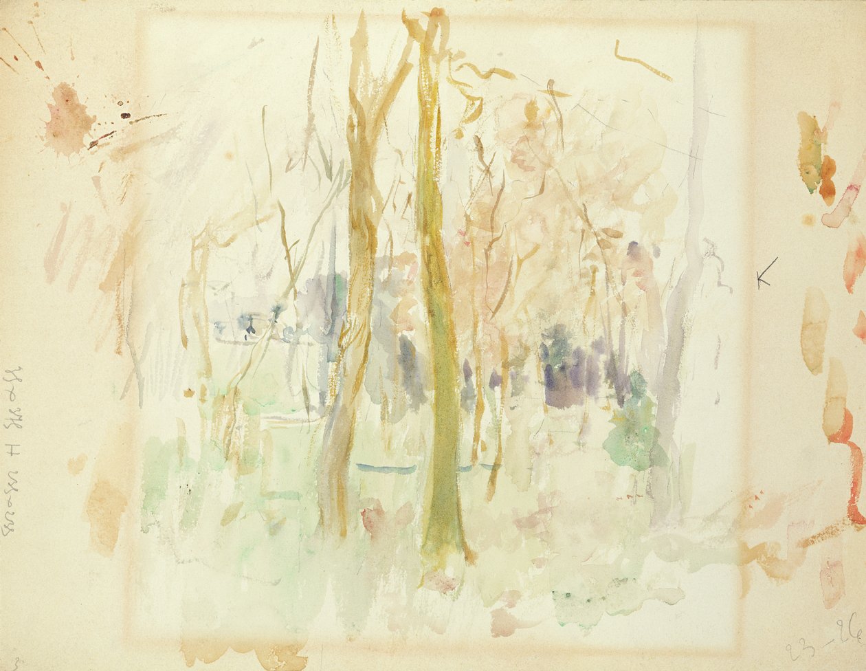 Punaiset puut, 1885 tekijältä Berthe Morisot