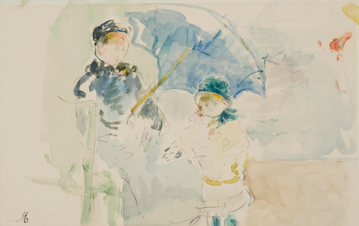 Rannalla Nizzassa tekijältä Berthe Morisot