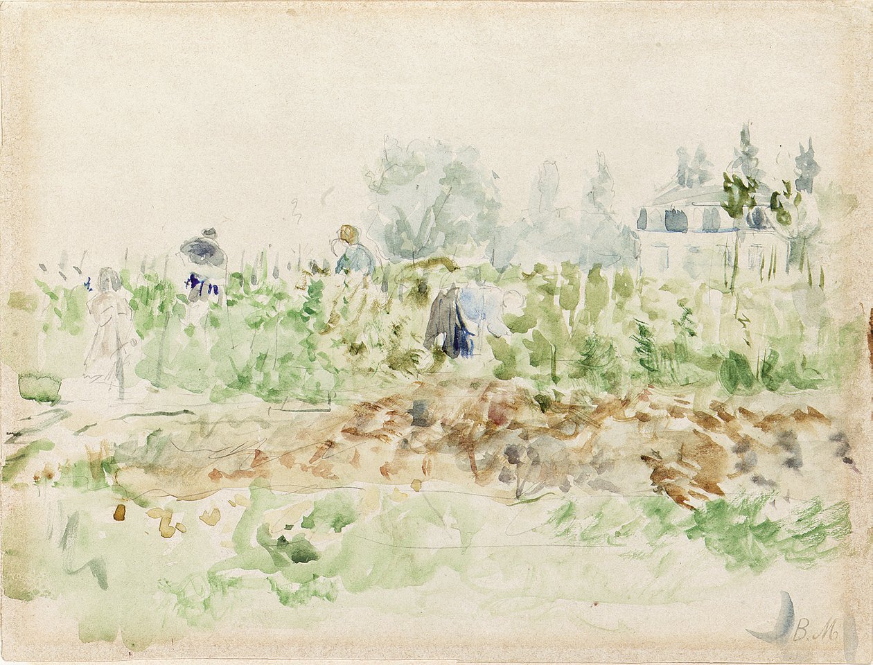 Viinitarhoissa tekijältä Berthe Morisot