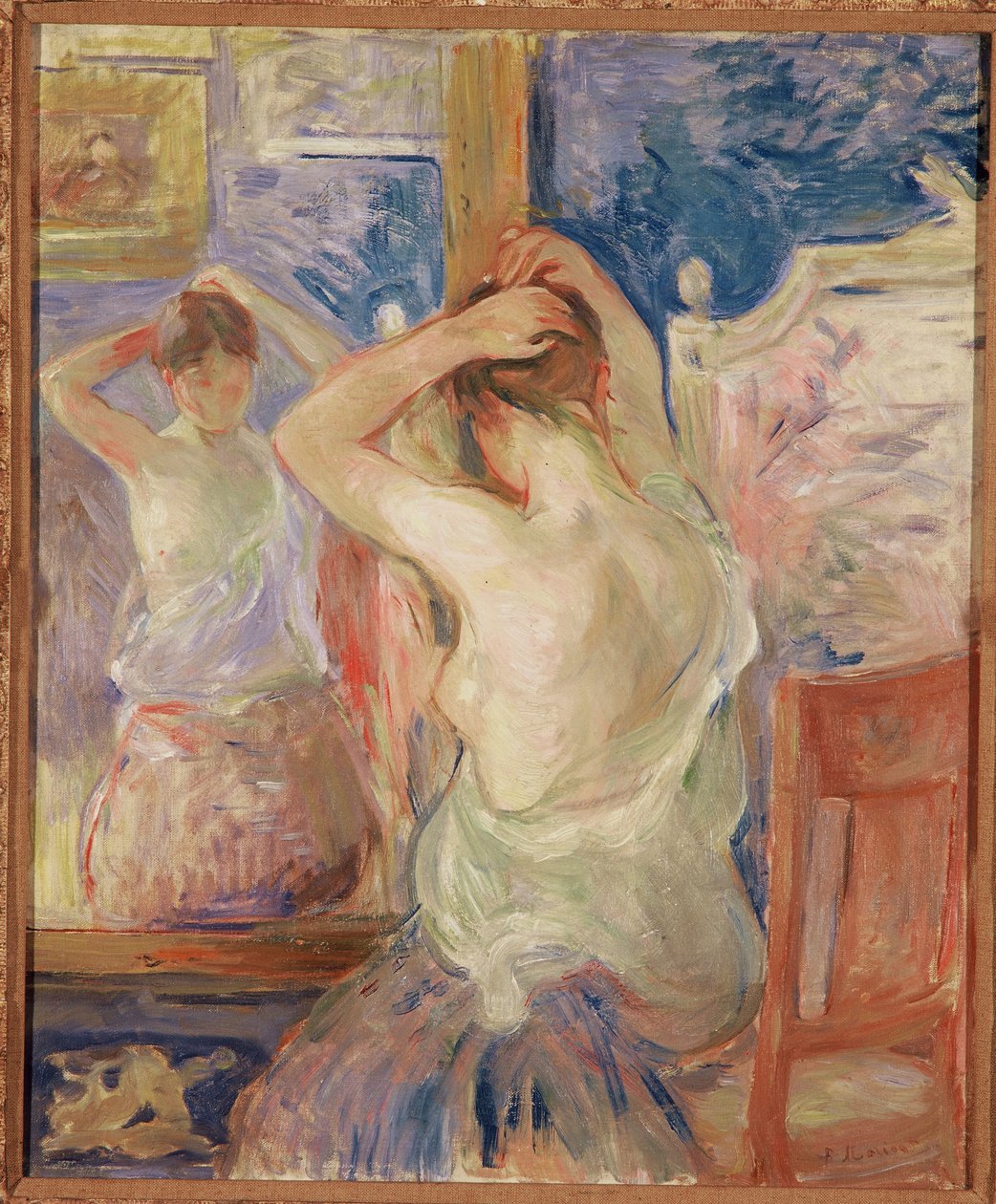 Psyyken edessä, 1890 tekijältä Berthe Morisot