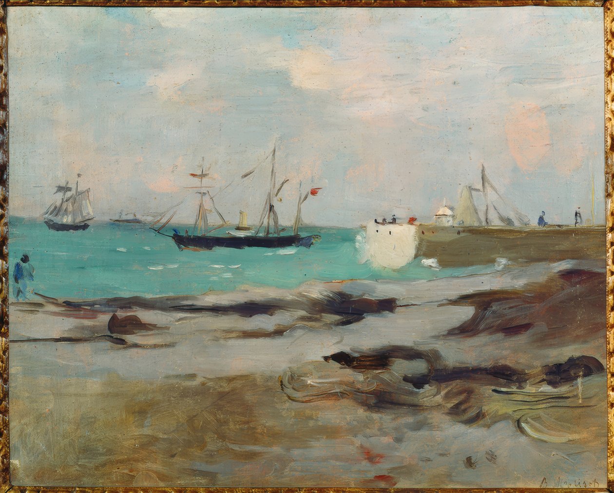 Hafeneinfahrt Boulognessa tekijältä Berthe Morisot