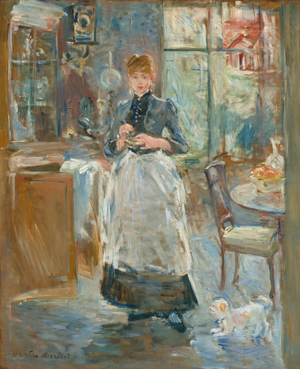 Ruokasalissa, 1886. tekijältä Berthe Morisot