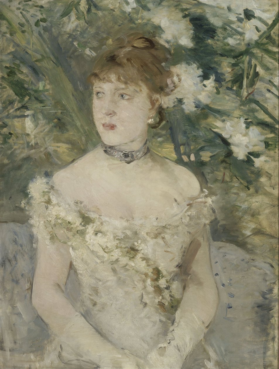 Nuori nainen tanssiaisissa tekijältä Berthe Morisot