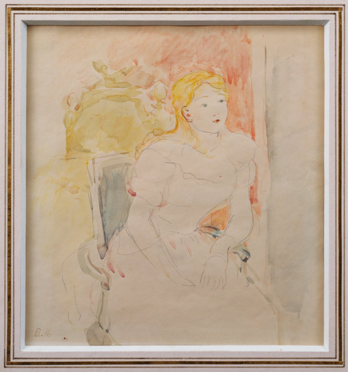 Julie istuu tekijältä Berthe Morisot