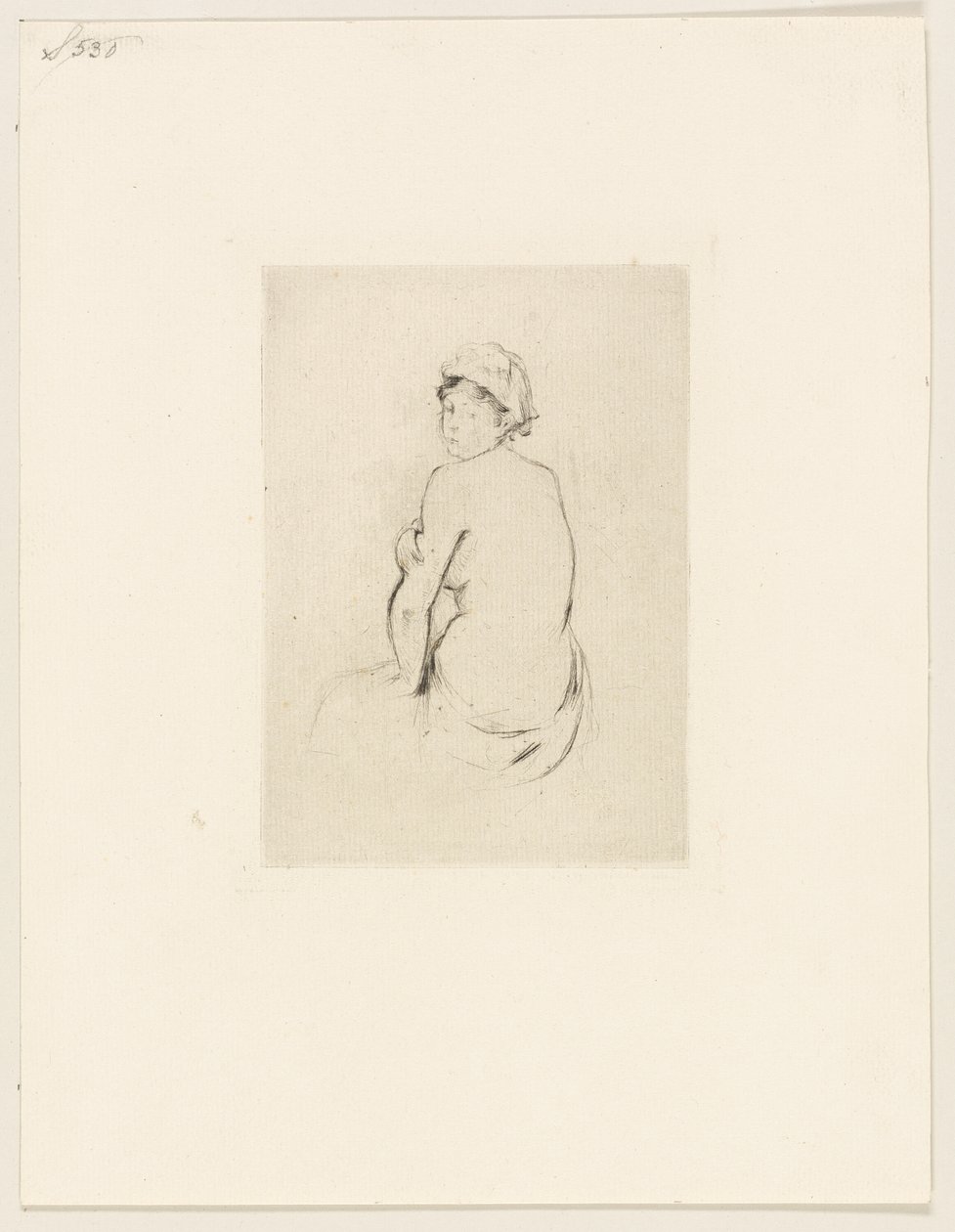 Alaston takaapäin tekijältä Berthe Morisot