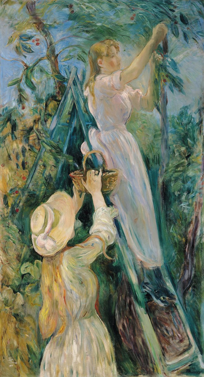 Kirsikkapoimijat Le Cerisier, 1891 tekijältä Berthe Morisot
