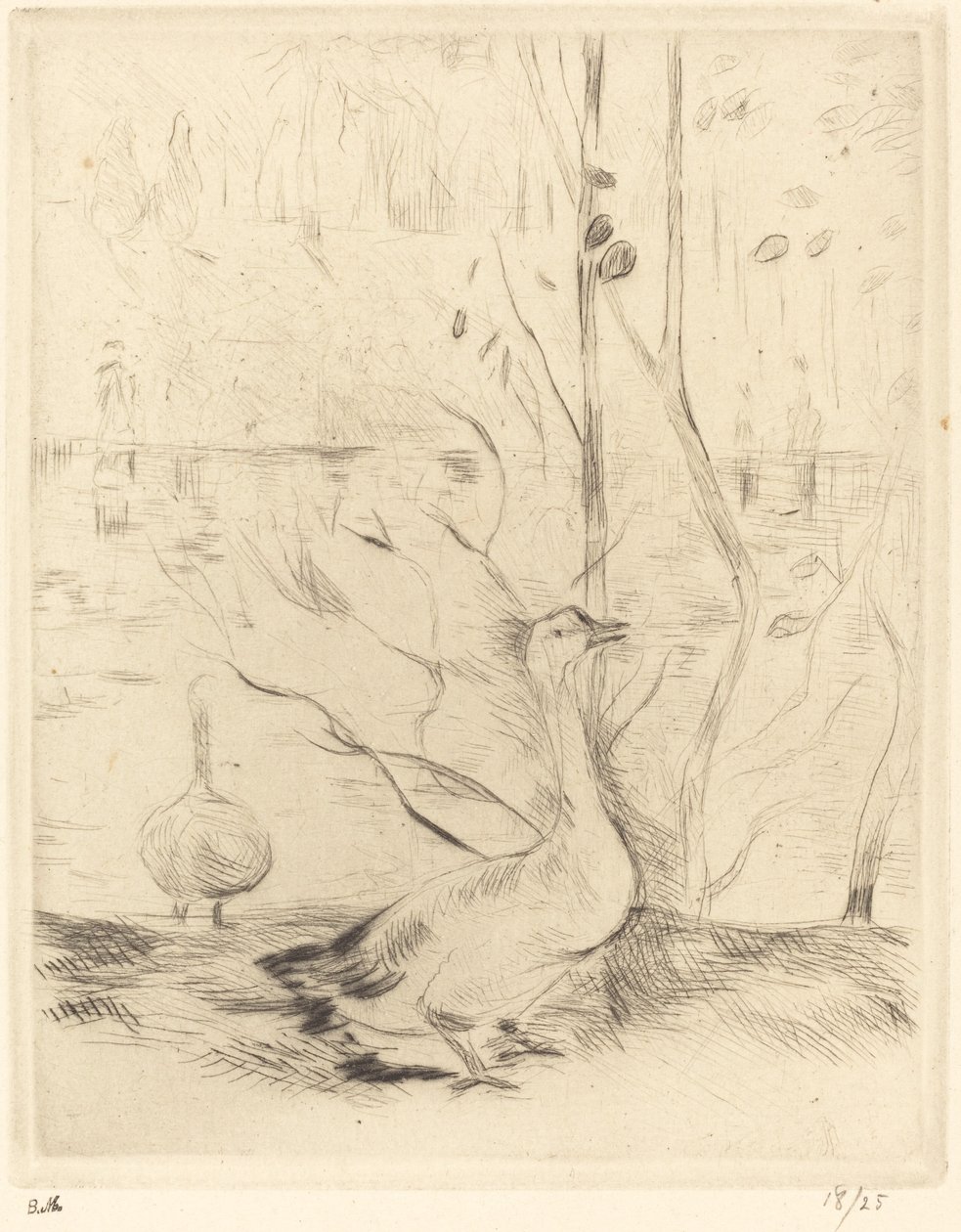 Kävele Boulougne Woodissa, 18881890. tekijältä Berthe Morisot