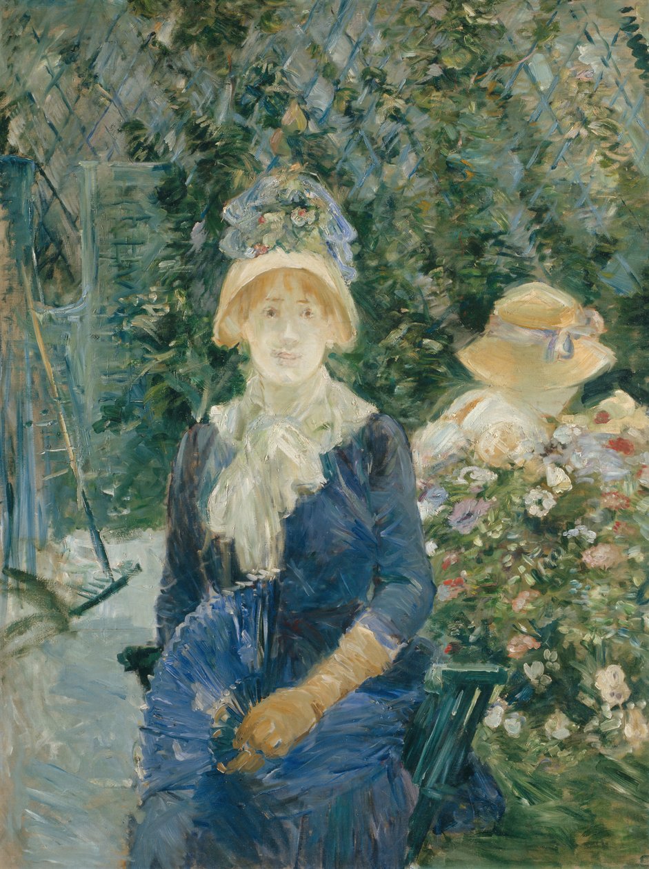 Nainen puutarhassa, 188283. tekijältä Berthe Morisot