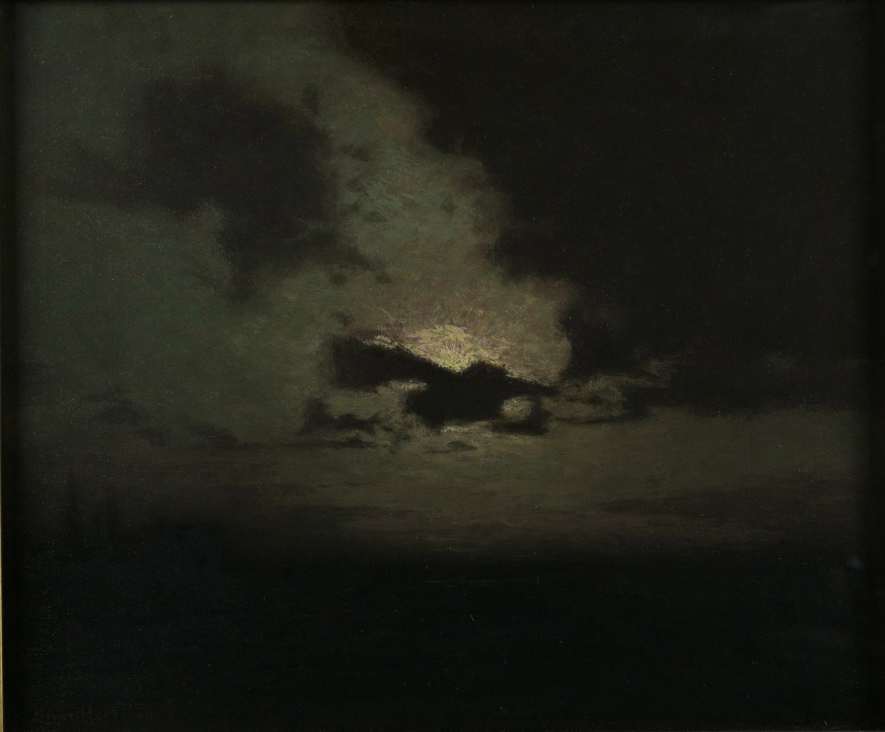 Piilotettu kuu, n. 1907 tekijältä Lowell Birge Harrison