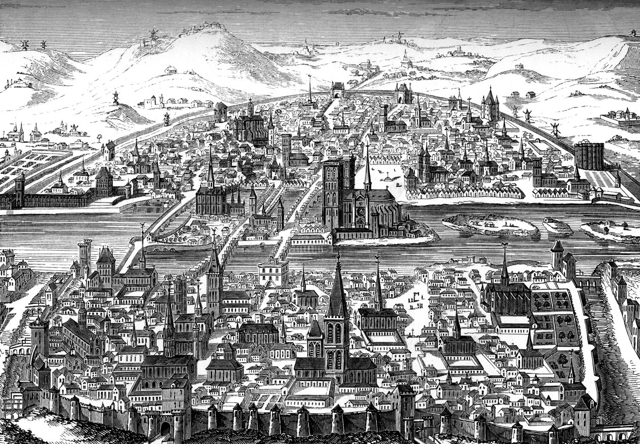 Pariisi, Ranska, 1607. tekijältä Bisson and Cottard
