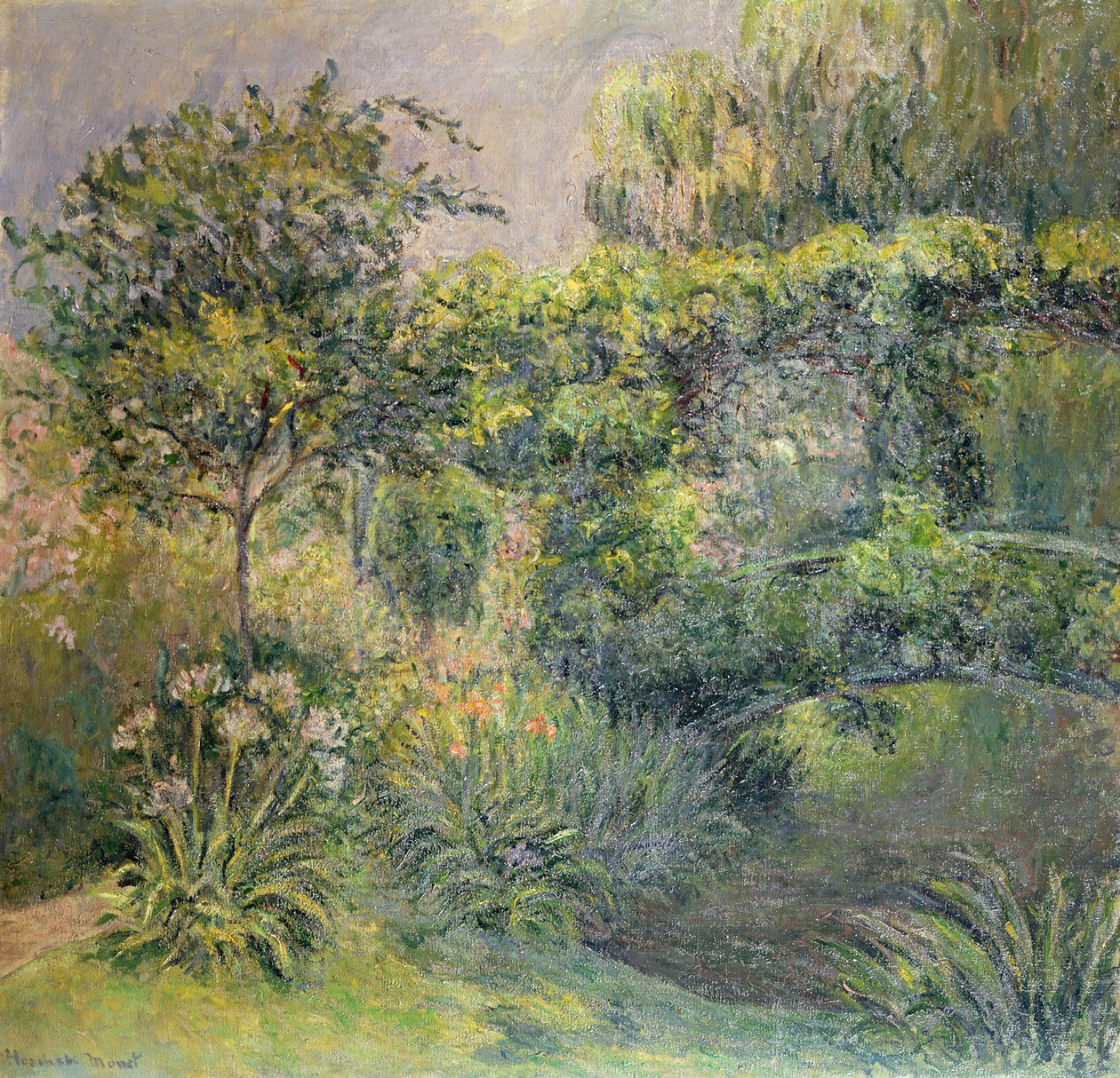 Silta Giverny Gardensissa tekijältä Blanche Hoschede Monet