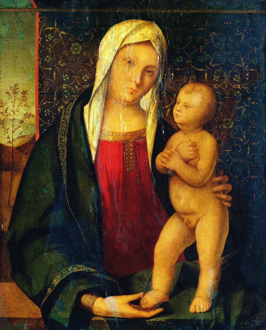 Madonna ja lapsi tekijältä Boccaccio Boccaccino